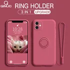 Чехол для iPhone 11 Pro, XS Max, XR, XS, X, 8, 7, 6s, 6 Plus, SE 2020, с магнитным держателем и кольцом-подставкой, 3 в 1