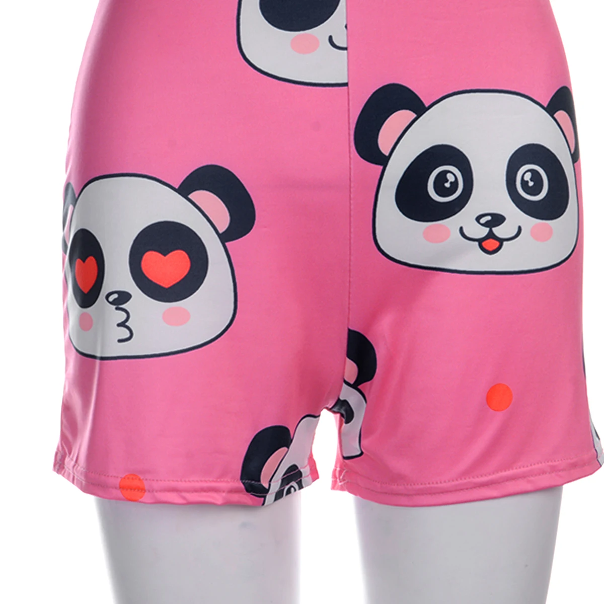 

New Fashion Women Playsuits Female Nightwear Floral Print V-Neck Short Sleeve Jumpsuit Bodysuit Pajamas for Girls