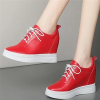 oxfords fashion sneakers womens genuine cow leather round toe ankle boots lace up party casual shoes 34 35 36 37 38 39 40