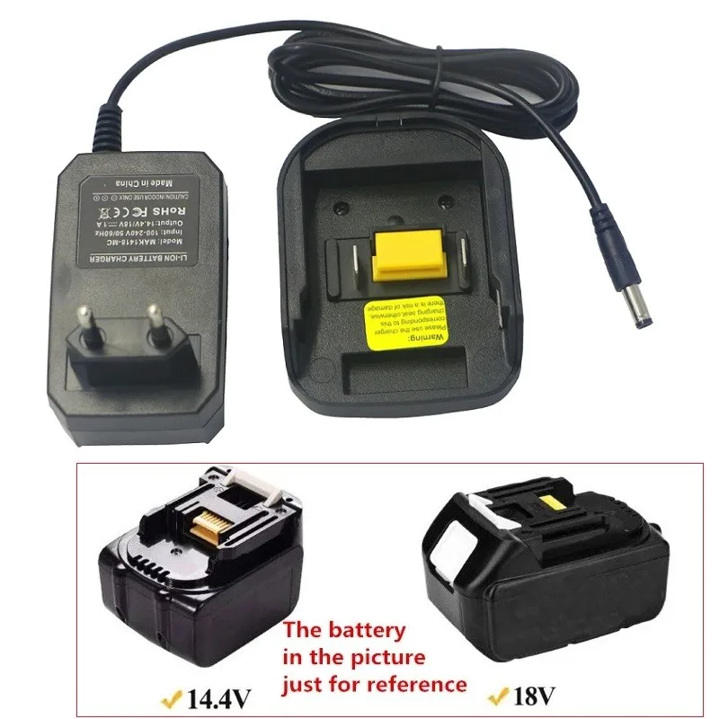 

14.4V 18V EU Plug Battery Charger Replacement For Makita BL1430 BL1830 Lithium Battery Portable Power Tools Accessories