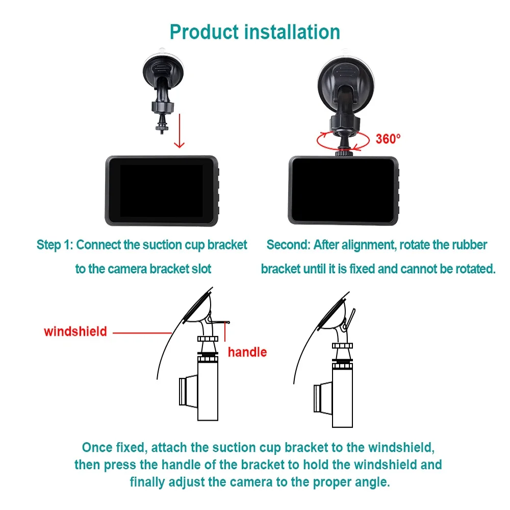 KATUXIN HD WI FI автомобиля тире экшн камера DVR (устройство цифровой записи) Камера 3