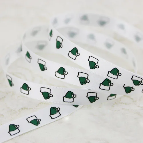 10 мм Рождественская елка перчатки галстук-бабочка атласные ленты с рисунком 5