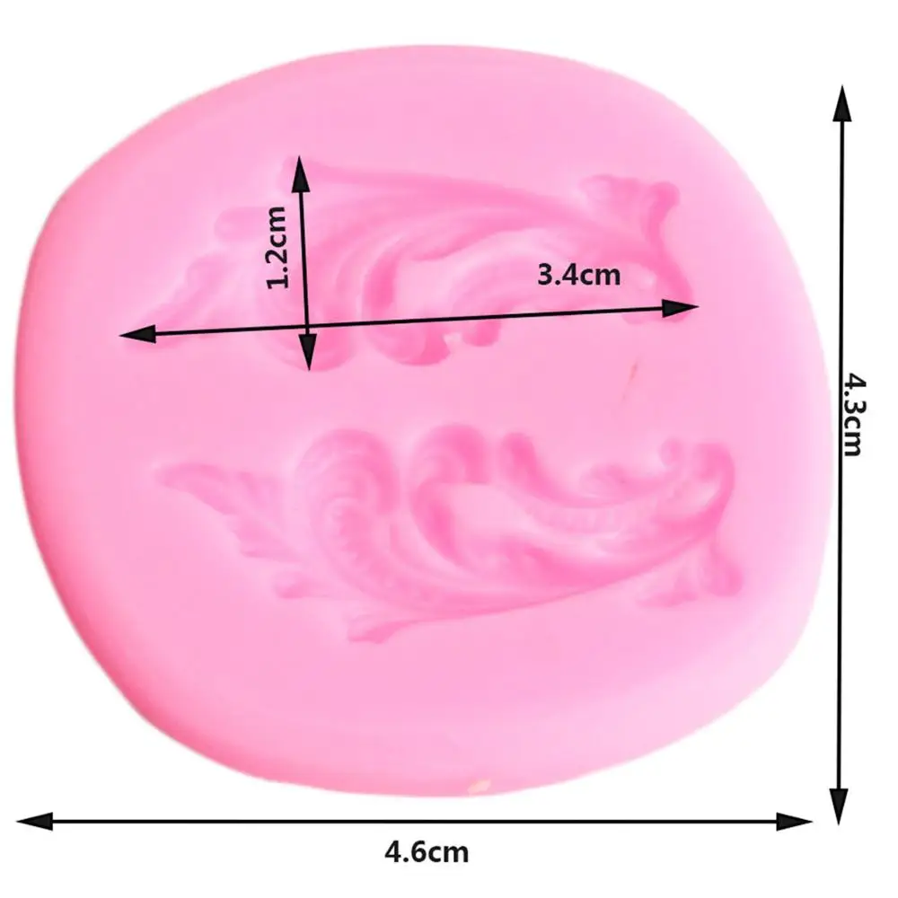 Свиток листья границы силиконовые формы рельеф листьев кекс Топпер инструменты