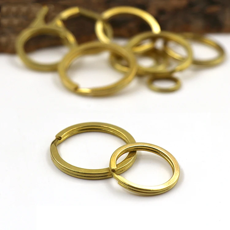 Meetee 10 шт. сделай сам Твердый латунный брелок для ключей крючки уплотнительное
