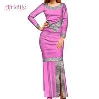 new o neck bodycon party evening clothing for sexy laday fashion plus size traditional african dresses for elegant women wy8865