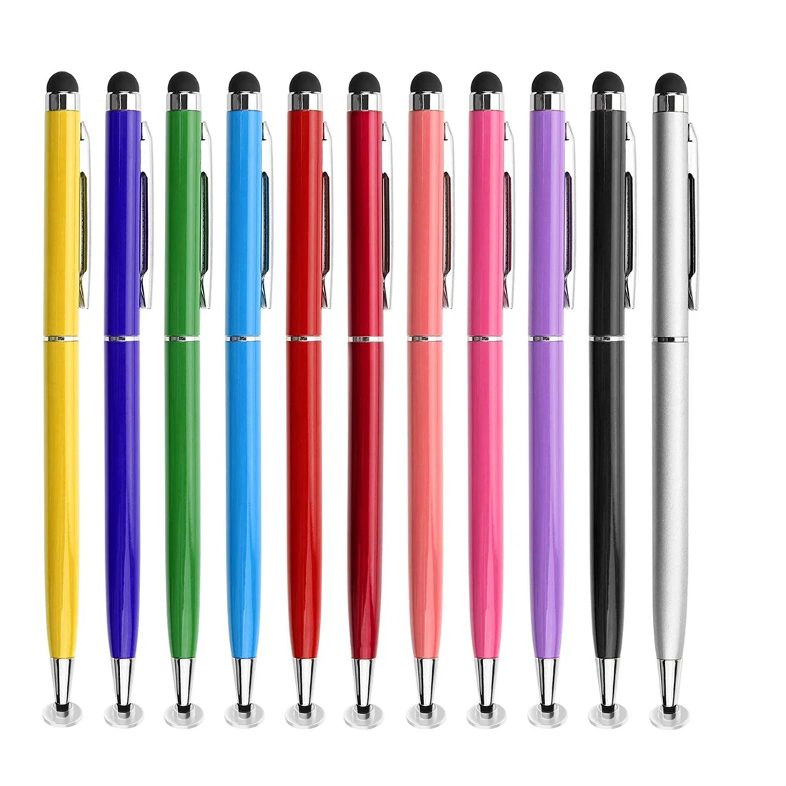 

1000pcs/Lot Mini 14cm Mobile Phone Stylus Fine Point Round Thin Tip Capacitive Touch Screen Universal For iPad iPhone 13 Colors