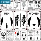 Туалет металлический знак Винтаж Жестяная Табличка с надписью пластина Настенный декор для бара Club человек пещера художественной росписи Ванная комната плакат