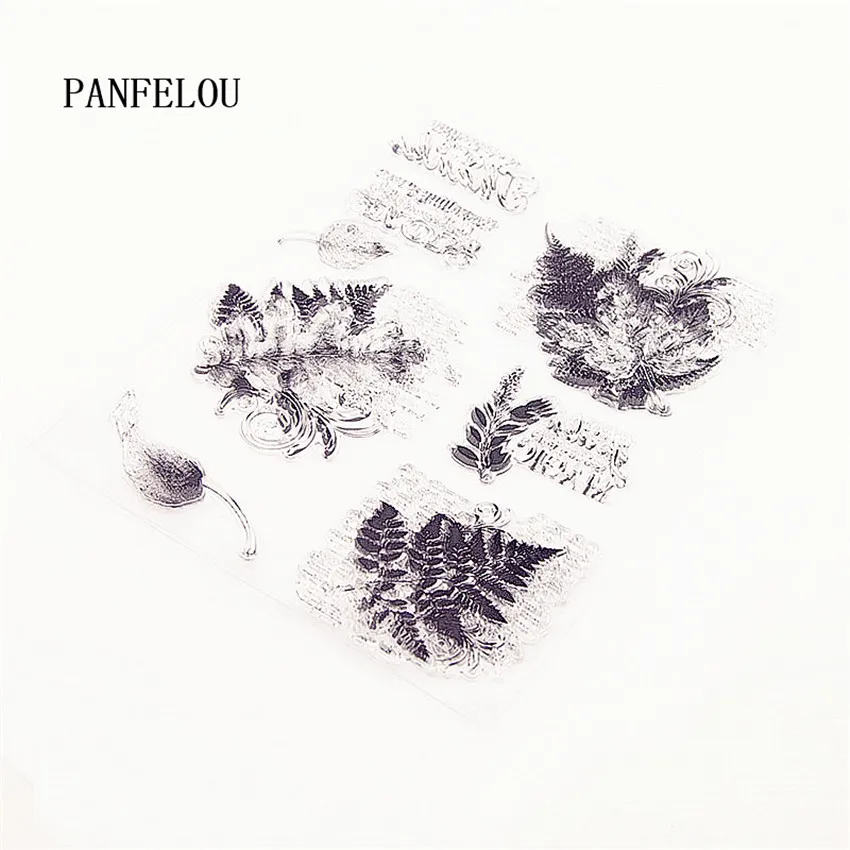 PANFELOU 15 5x20 см Пасхальные Волшебные листья прозрачные силиконовые резиновые