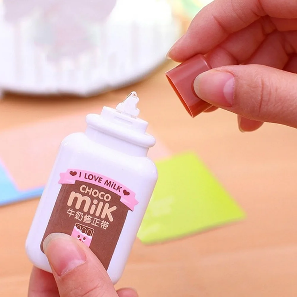 

For Children Kids Gift Student Correction Tape Cute Cartoon Milk Style Correction Tape Novelty Stationery Office School Supplies