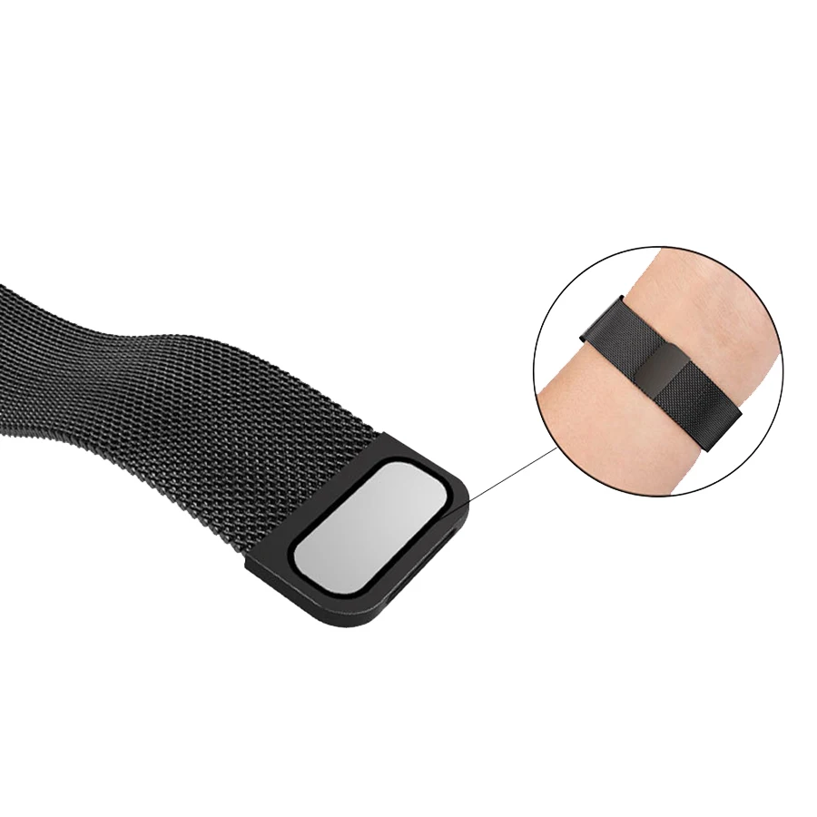 Для Amazfit GTS ремешок Миланская Магнитная Петля Браслет из нержавеющей стали для Xiaomi Huami Amazfit Bip/GTR 42 мм металлический ремешок для часов 20 мм