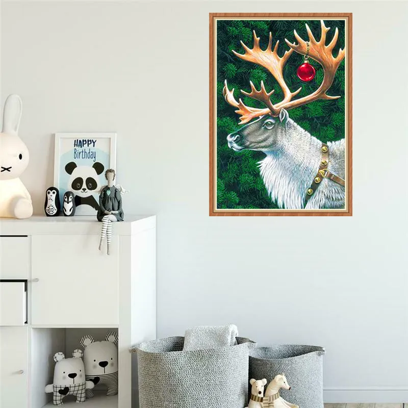 5D новый полный со стразами одежда для сна из хлопка с рождественскими рисунками