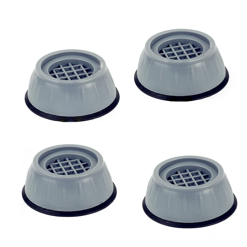 

4 Pcs Non-Slip Washing Machine Noise Reduction Mats Refrigerator Feet Non-Slip Mats Bathroom Shock-Proof Floor Protection Mats