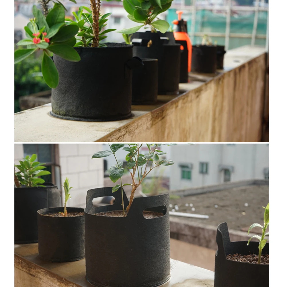 Горшки черный Сад Детские принадлежности кармашки для выращивания растений