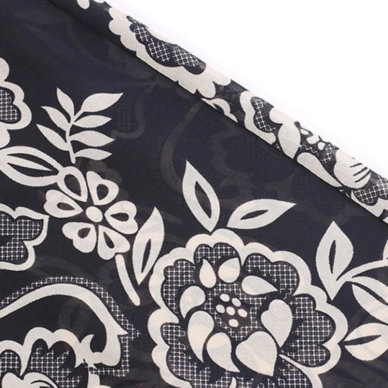 Женские винтажные шифоновые брюки повседневные широкие с высокой талией в