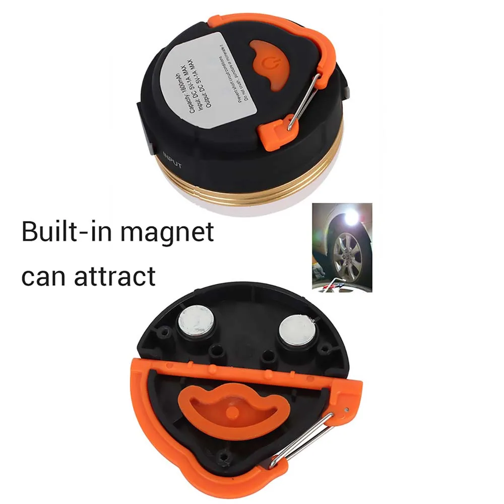 Портативная лампа для кемпинга 3 светодиодных мини фонаря палаток наружная