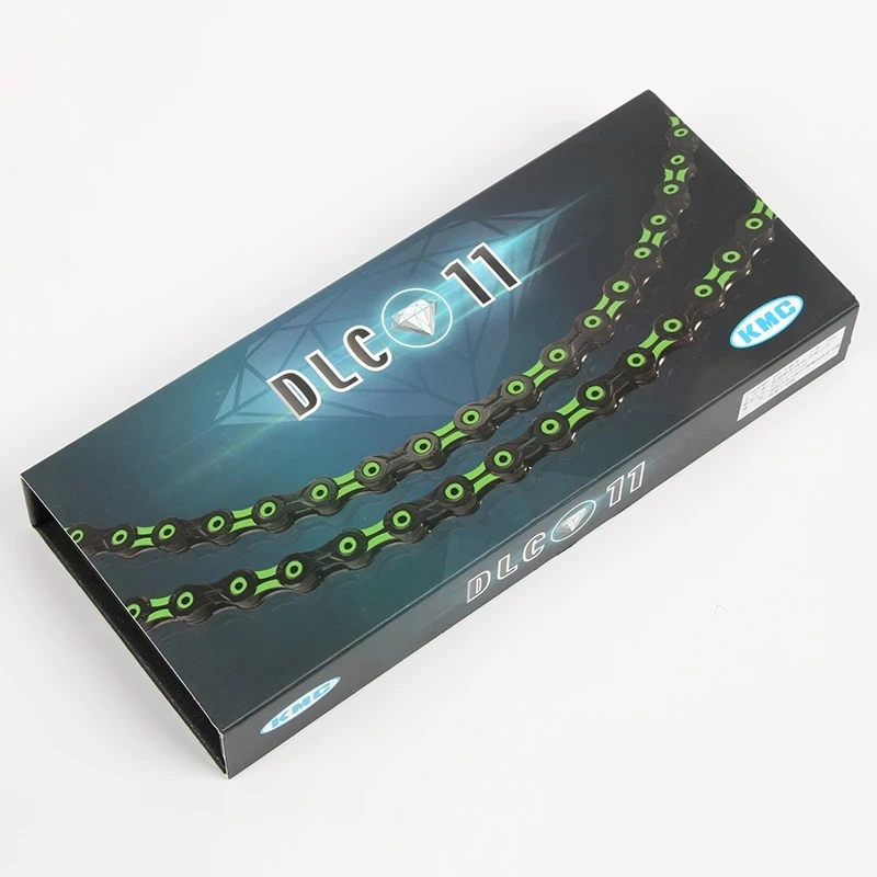 

KMC X11SL DLC, full hollow super light chain, diamond chain color, 11 speed, chain ring, mountain and road bike parts
