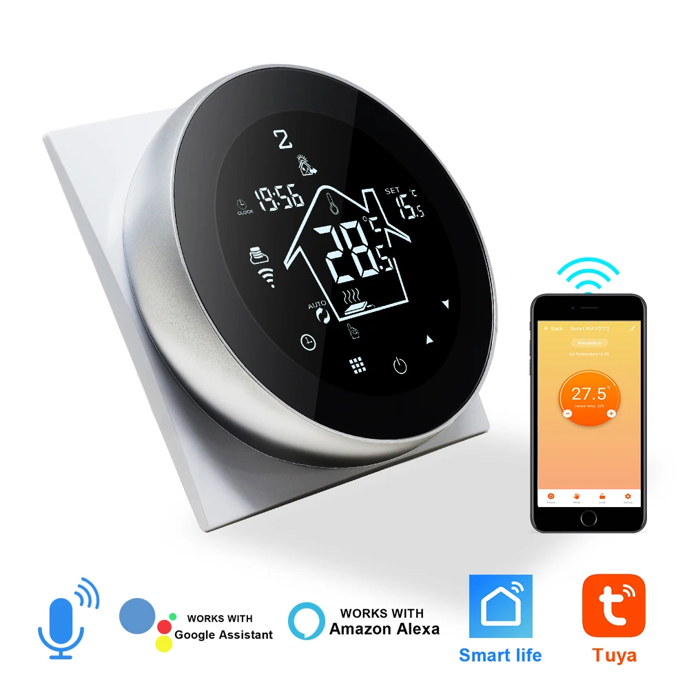 Tuya WiFi Smart Thermostat Touch Screen Floor Heating Thermostat Regulator Smart Home Warm Tempearature Controller Regulator