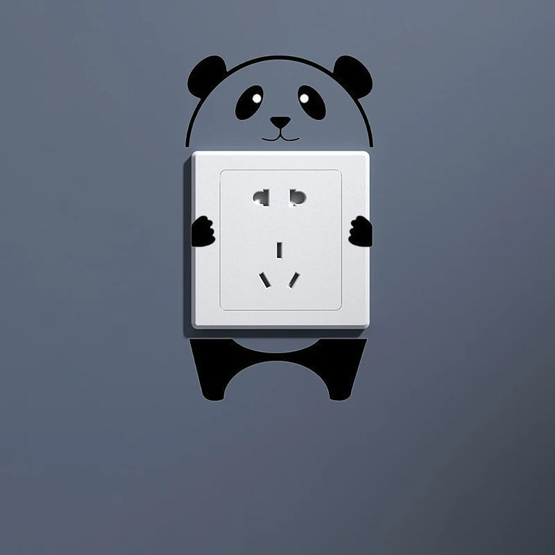 8*11 см панда переключатель на стену с наклейками плакат наклейки обои домашнее