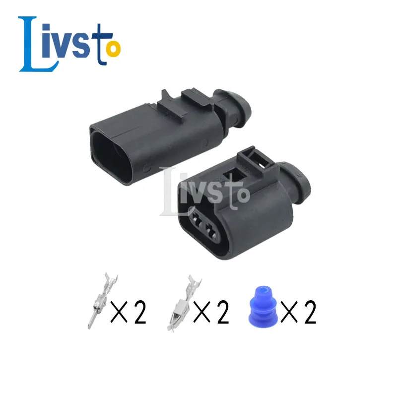 5 комплектов 2-контактный автомобильный соединитель жгута проводов 3 мм штекер