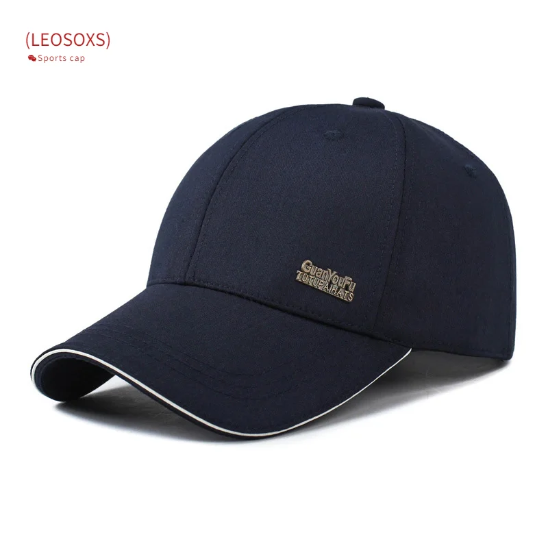 

LEOSOXS 2021 Sports Cap Mens Hat for Fish Outdoor Fashion Line Baseball Cap Cotton Visor Brim Shade Snapback Sun Hat Bone Gorras