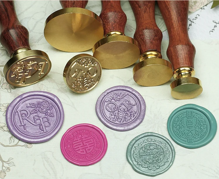 Новые Пользовательские уплотнительные штампы для восковых штампов DIY трав