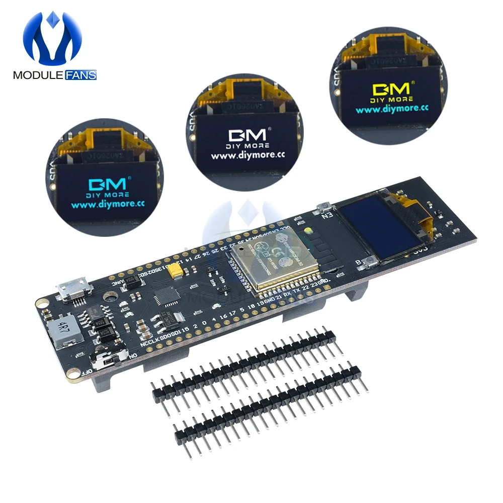 0 96 дюймов ESP32 ESP 32 ESP8266 OLED Дисплей 18650 Литий Батарея Wi Fi Bluetooth щит макетная плата CP2102
