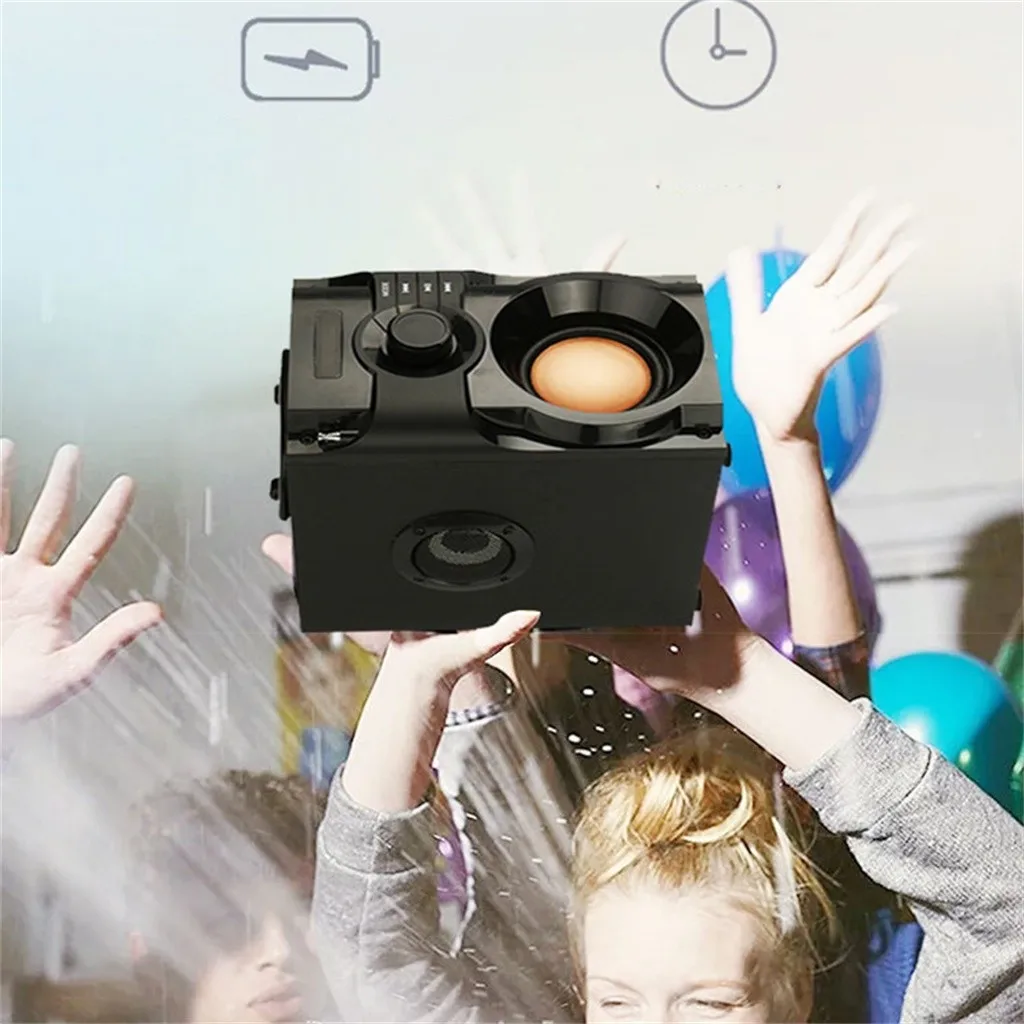 Портативная Bluetooth колонка большой мощности беспроводной стерео сабвуфер тяжелые