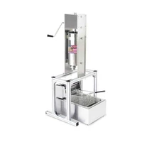 5l manual spanish churros machine maker stainless steel with 6l electric 220v deep fryer churro maker filler