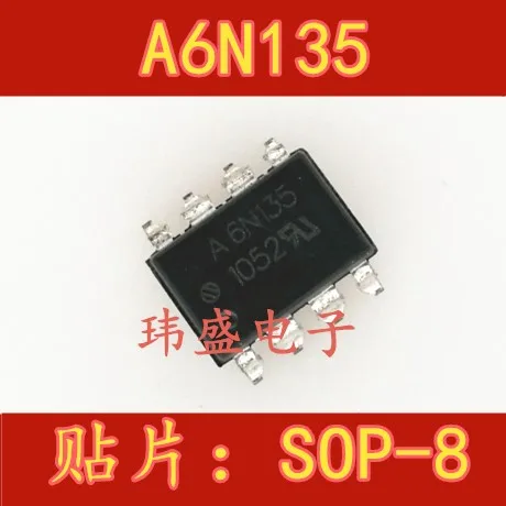 

10 шт./лот 6N135 6N135 SOP8 EL6N135S HCPL-6N135 A6N135