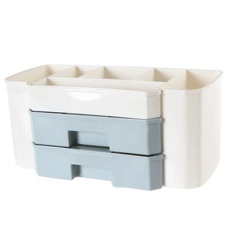 Большой Вместительный Настольный органайзер для макияжа легкий Ящик хранения