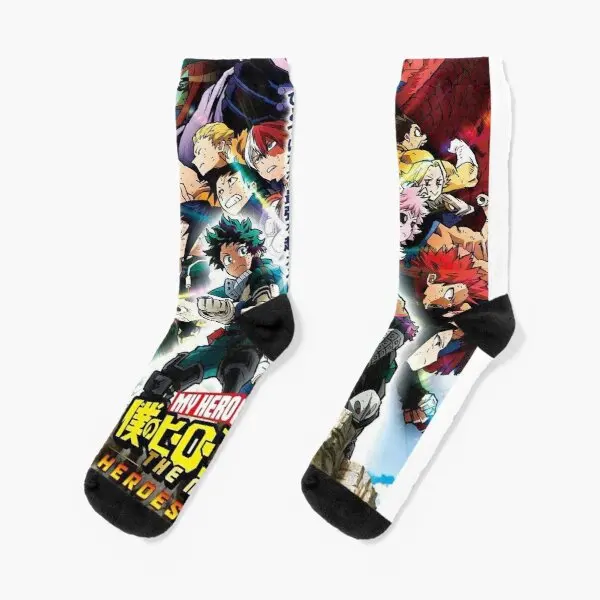 

My Hero Academia Crew Socks Best Women Mens Knee High Black Ankle