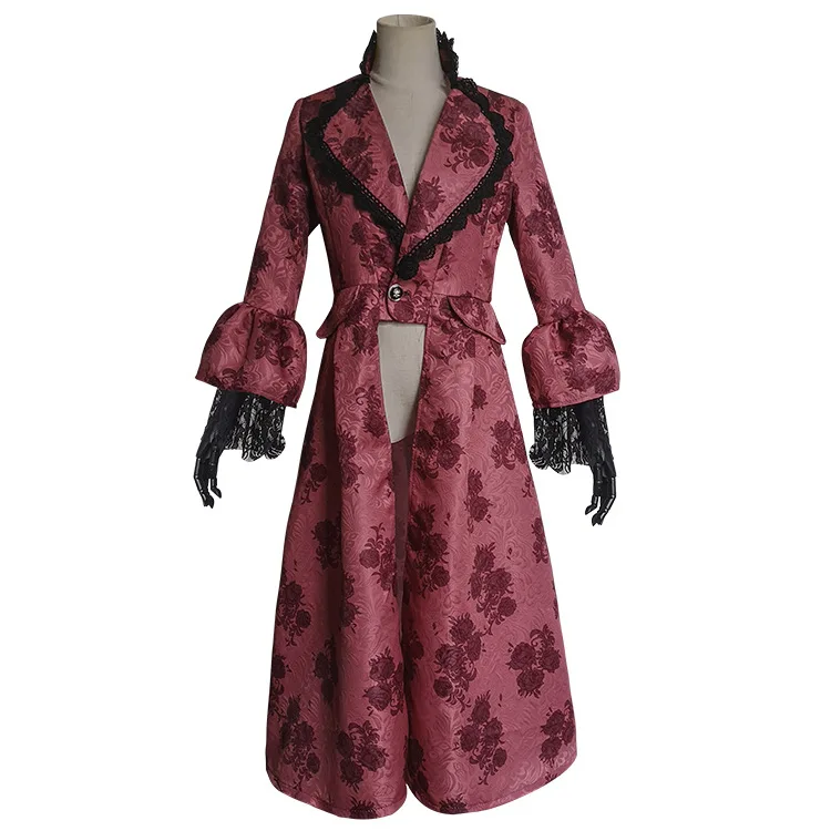 Средневековый Костюм для Хэллоуина черный костюм в стиле стимпанк Женская