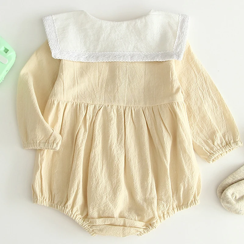 Детский комбинезон весенне-осенняя Милая юбка принцессы цельное Кружевное боди