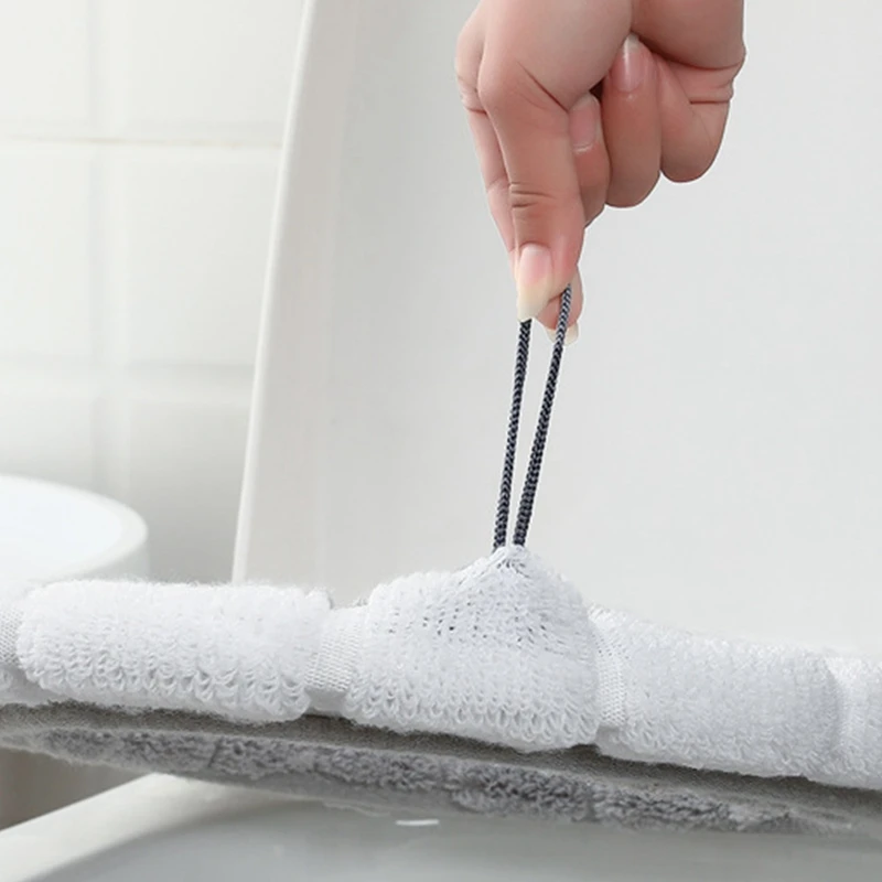 

4 Pieces Toilet Seat Covers Toilet Seat Warmer Washable Toilet Seat Covers Toilet Seat for Home Decor Closestool