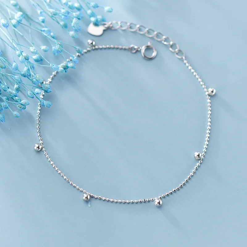 Trustdavis подлинный 100% Стерлинговое Серебро 925 пробы Гладкий женский браслет-цепочка