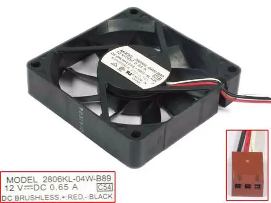 NMB-MAT 2806KL-04W-B89 C54 DC 12V 0.65A 70x70x15 мм вентилятор охлаждения сервера