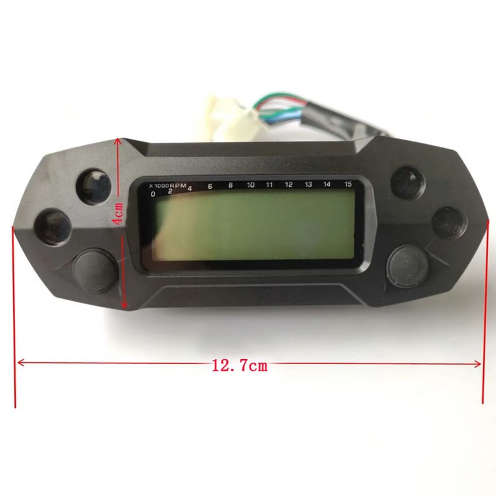Универсальный мотоцикл LCD Speeeter 15X1000 об/мин мини цифровой одеметр Регулируемый