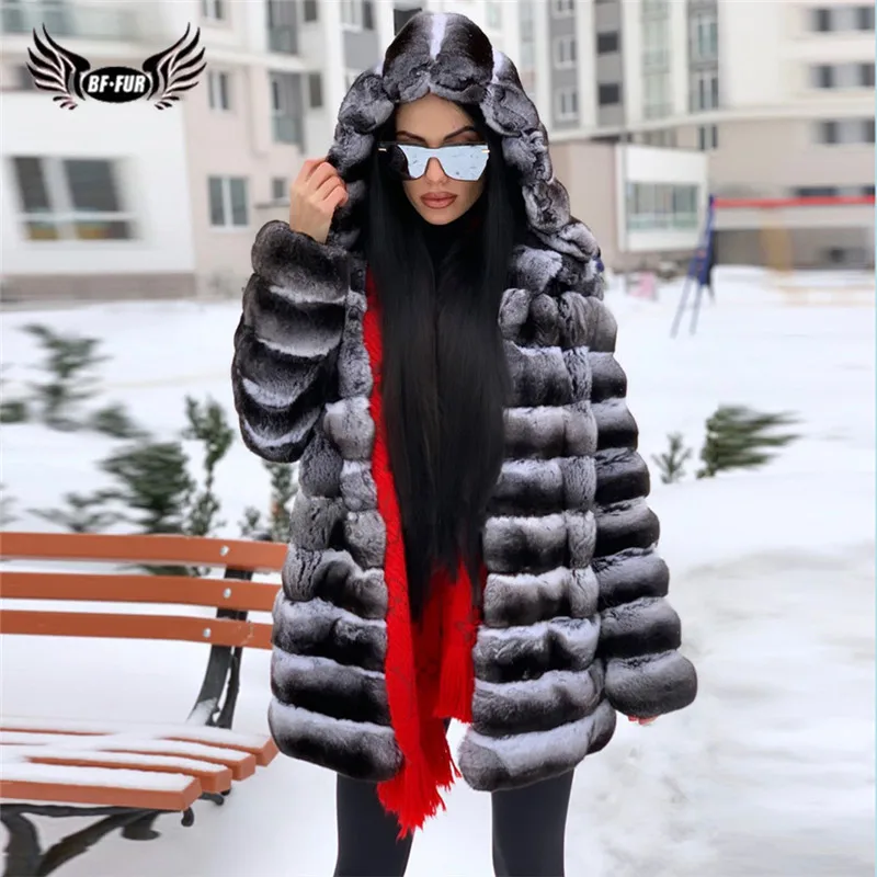 Роскошные зимние длинные женские пальто из натурального меха кролика рекс с