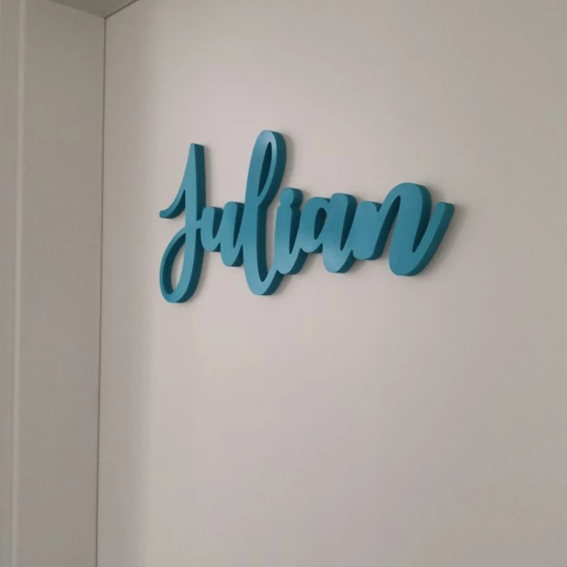 

Деревянный именной знак большого размера на заказ, широкий выбор, индивидуальный именной знак для детской комнаты