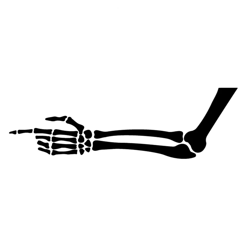 

A-0896 Creative Hand Skeleton Modeling Personality Car Stickers PVC Fashion Auto Window Bumper Quality Waterproof Outdoor Decal