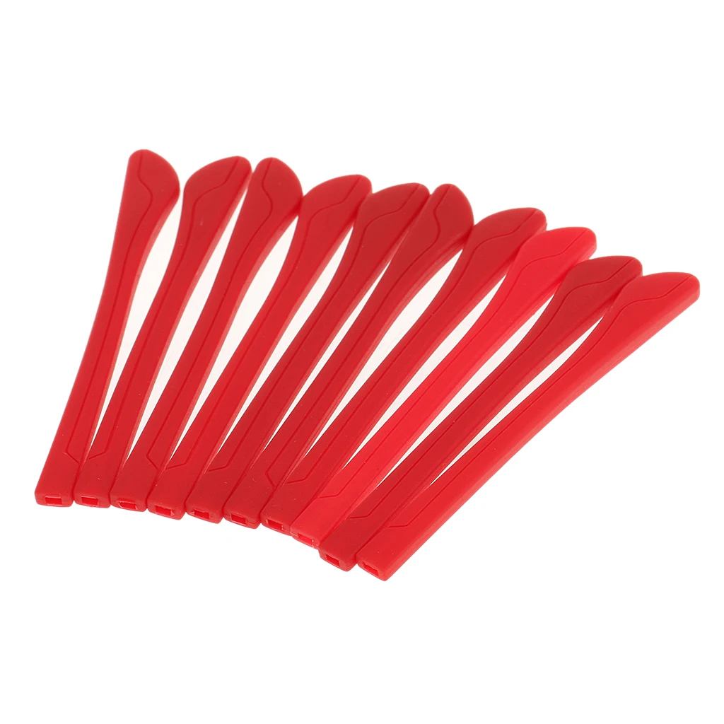 10pcs Silicone Eyeglasses End Tips Ear Sock Pieces Tubes Replacement Red | Аксессуары для одежды