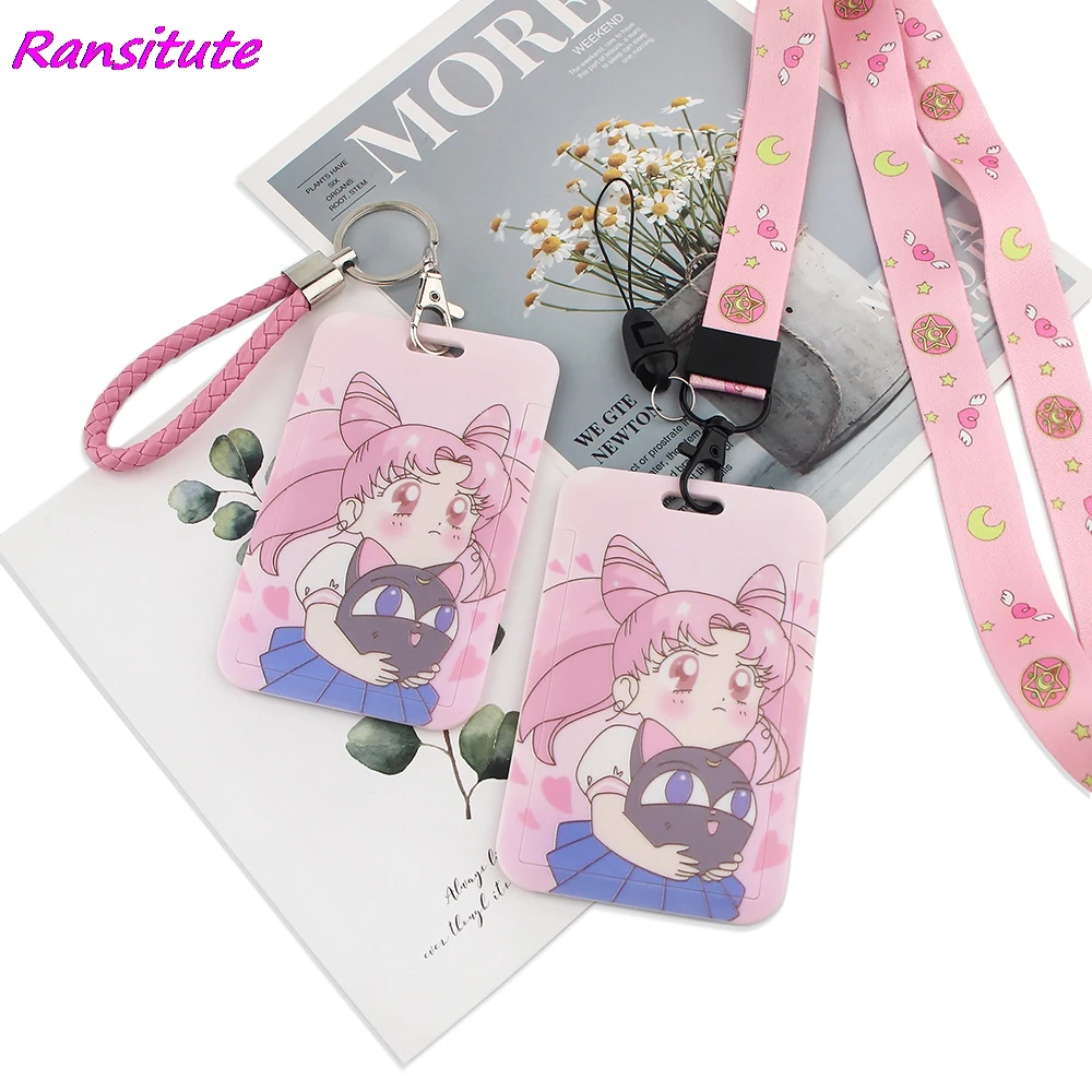 Ransitute R1605 Kawaii Луна и девочек с рисунком в стиле аниме талреп держатель для карт