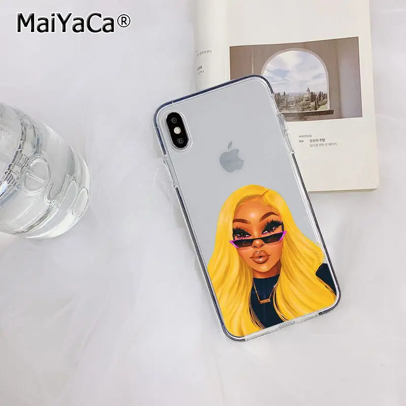 MaiYaCa Розовый сделать деньги не друзья каш черная голова девушка чехол для телефона для Apple iphone 11 pro 8 7 66S Plus X XS MAX 5S SE XR