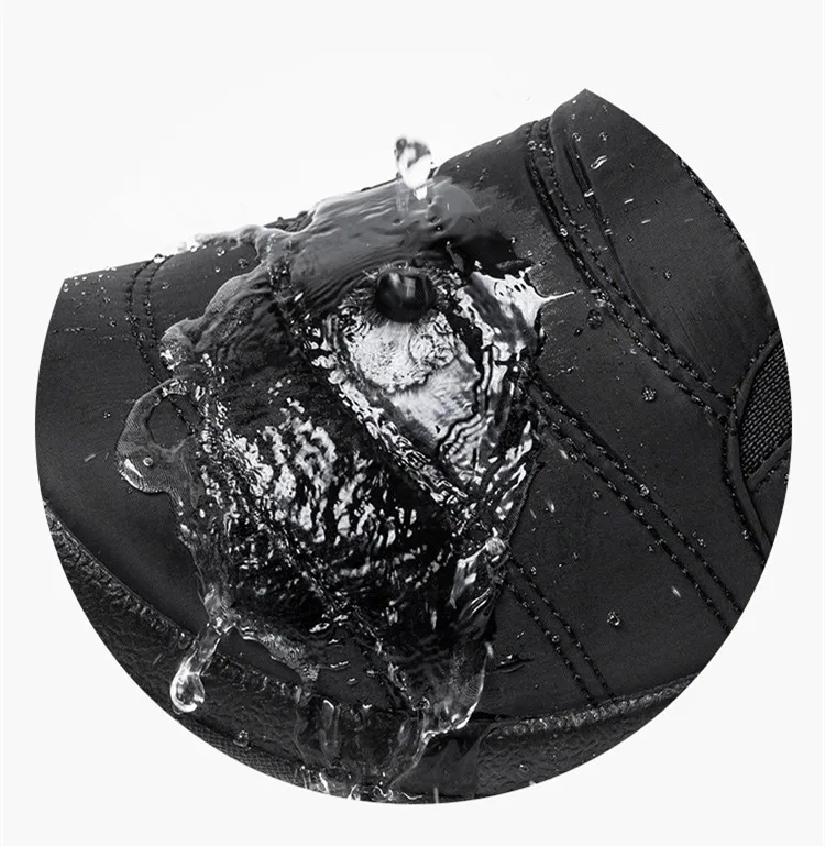 Size35-46; женская зимняя обувь из водонепроницаемого материала; пара зимних ботинок унисекс; Теплые повседневные ботинки на меху с нескользящей подошвой