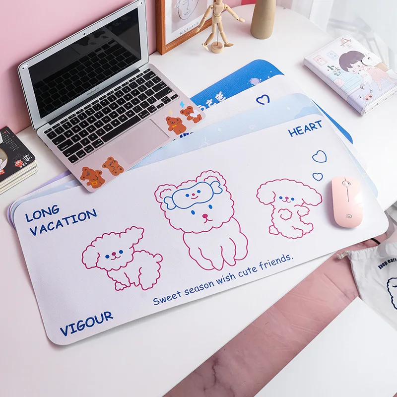 

Kawaii Over Size Desk Mat Cartoon Soft Table Mat Desktop Keyboard Pad Mat School Stationery Accessories Waterproof Mouse Pad