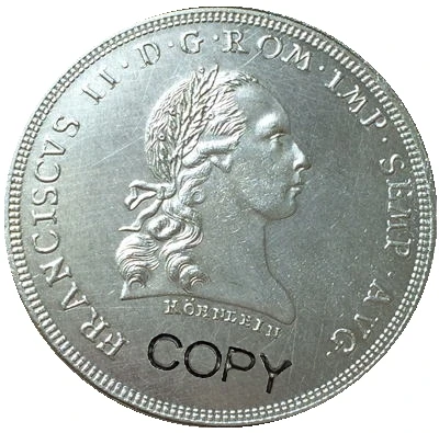 Германия 1 тлер Франц II 1793 копии монет|coin video|copie dvdcoins and paper money |