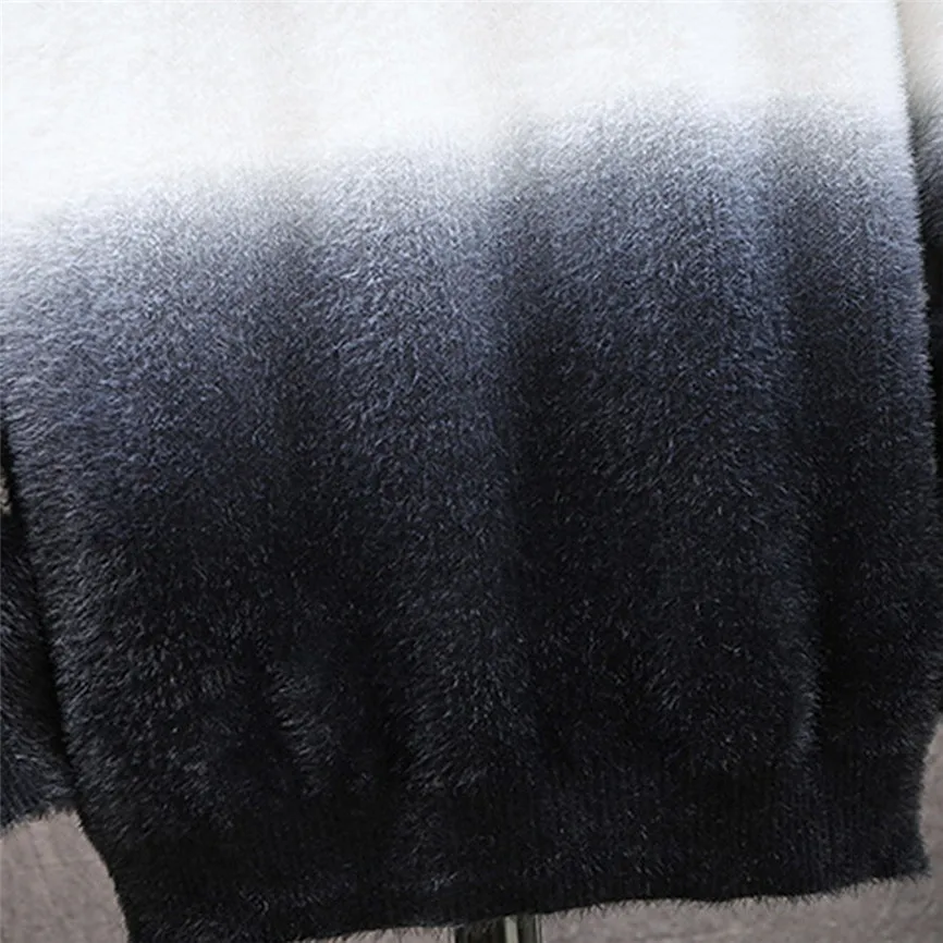 Крашеный трикотаж с длинным рукавом Водолазка трикотажные свитера мужские Осень