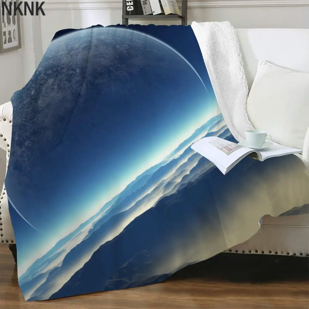 

NKNK Brank Galaxy Blanket Universe Bedding Throw Psychedelic Thin Quilt Fantasy Blankets For Beds Sherpa Blanket Animal Vintage