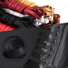 Шнурки для обуви Вощеные унисекс, 1 пара, кожаные водонепроницаемые плоские, синие, черные, несколько цветов