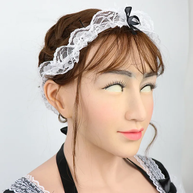 Силиконовая женская маска с реалистичной кожей для мужчин Трансвестит из